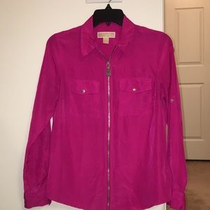 MICHAEL Michael Kors solid lock zip top